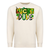 Sandshell Lucky dude  St. Patrick's Day Premium Sweatshirt - CowGirlArtShop