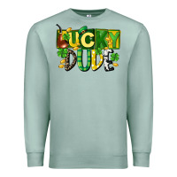 Seafoam Lucky dude  St. Patrick's Day Premium Sweatshirt - CowGirlArtShop