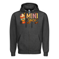 Charcoal Heather Mini spice Zipper Hoodie - NancyCooperArtShop