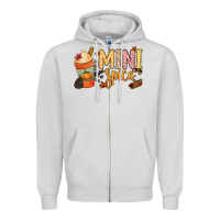 Dove Grey Mini spice Zipper Hoodie - NancyCooperArtShop