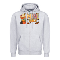 Heather Grey Mini spice Zipper Hoodie - NancyCooperArtShop