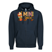 Navy Mini spice Zipper Hoodie - NancyCooperArtShop