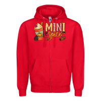 Red Mini spice Zipper Hoodie - NancyCooperArtShop