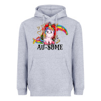 Heather Grey Au-some Heavyweight Hoodie - CowGirlArtShop