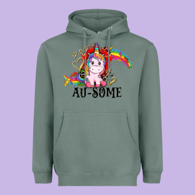 Au-some Heavyweight Hoodie Designed By Cowgirlartshop
