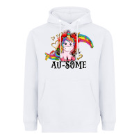 White Au-some Heavyweight Hoodie - CowGirlArtShop