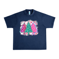 Navy christmas leopard trees Urban Heavy Tee - MaliasSmallBusiness