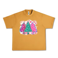Peanut Butter christmas leopard trees Urban Heavy Tee - MaliasSmallBusiness