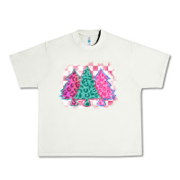 Pistachio christmas leopard trees Urban Heavy Tee - MaliasSmallBusiness