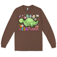 Chestnut easter stegosaurus delight Long Sleeve Tee - LillyAllenDesigns