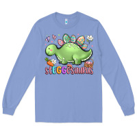 Colony Blue easter stegosaurus delight Long Sleeve Tee - LillyAllenDesigns