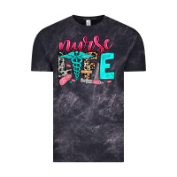 Cloud Black nurse life Vintage Tee - NancyCooperArtShop