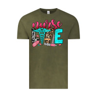 Vintage Olive nurse life Vintage Tee - NancyCooperArtShop