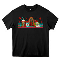 Black lady of guadalupe coffee cups libbey glass Heavy Core Tee - Jasminsmagicworld