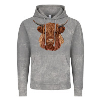 Cloud Rock highland cow Vintage Hoodie - RanaPortraitStore