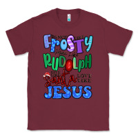 Burgundy dance like frosty shine like rudolph Classic Tee - MaliasSmallBusiness