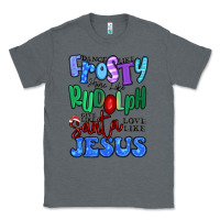 Charcoal Heather dance like frosty shine like rudolph Classic Tee - MaliasSmallBusiness