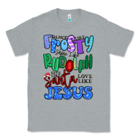 Heather Grey dance like frosty shine like rudolph Classic Tee - MaliasSmallBusiness