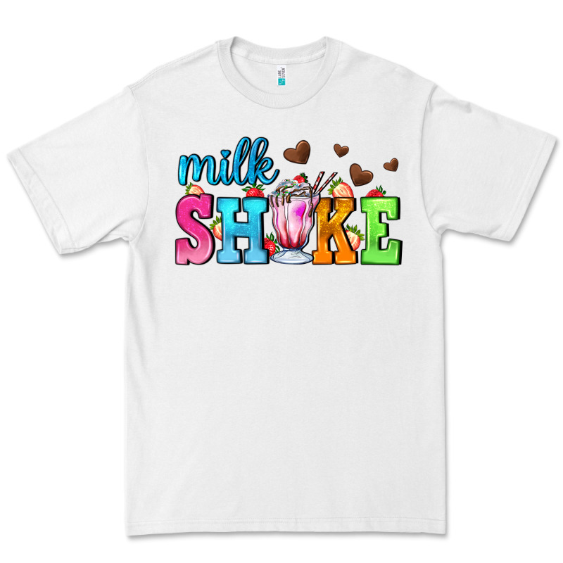 Milk Shake With Chocolate Heart Premium Tee by AdoDesignShop | Teevron