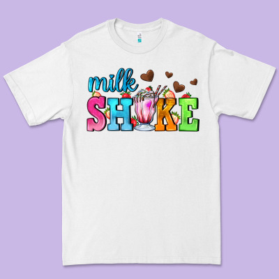 Milk Shake With Chocolate Heart Premium Tee Designed By Adodesignshop