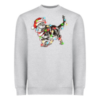Heather Grey christmas american shorthair cat Heavyweight Sweatshirt - LillyAllenDesigns