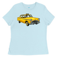 Baby Blue taxi cab Ladies Tee - Artiststas