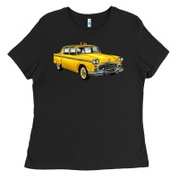 Black taxi cab Ladies Tee - Artiststas
