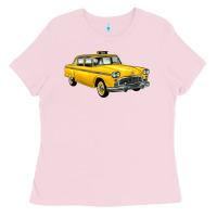 Bubblegum Pink taxi cab Ladies Tee - Artiststas