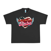Pigment Black American babe Urban Heavy Tee - NancyCooperArtShop