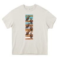 Cream dinosaur parasaurolophus pen wrap Heavy Core Tee - Artiststas