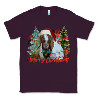 Plum merry Christmas goat Classic Tee - CowhideDigitalArt