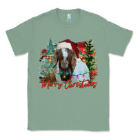 Sage merry Christmas goat Classic Tee - CowhideDigitalArt