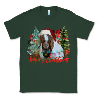 Sports Green merry Christmas goat Classic Tee - CowhideDigitalArt