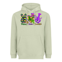 Matcha Peace Love Crawfish Heavyweight Hoodie - HowdyJamesFarm