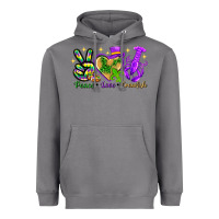 Storm Peace Love Crawfish Heavyweight Hoodie - HowdyJamesFarm