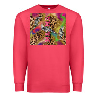 Cardinal Colorful leopard lightning bolt tumbler mother's Premium Sweatshirt - HowdyJamesFarm