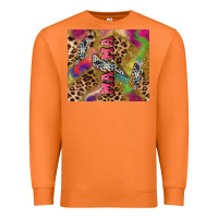 Carrot Colorful leopard lightning bolt tumbler mother's Premium Sweatshirt - HowdyJamesFarm