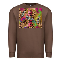 Chestnut Colorful leopard lightning bolt tumbler mother's Premium Sweatshirt - HowdyJamesFarm