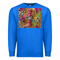 True Royal Colorful leopard lightning bolt tumbler mother's Premium Sweatshirt - HowdyJamesFarm