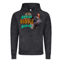 Vintage Black Thanksgiving turkey gobble gobble Vintage Hoodie - NancyCooperArtShop