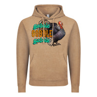 Vintage Coffee Thanksgiving turkey gobble gobble Vintage Hoodie - NancyCooperArtShop