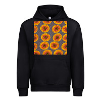 Black african fabric seamless pattern Urban Hoodie - BundleAndBundleShop