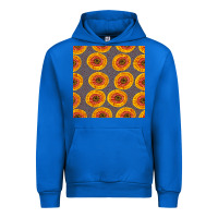 Cobalt african fabric seamless pattern Urban Hoodie - BundleAndBundleShop