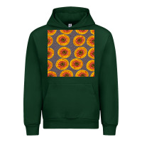 Forest Green african fabric seamless pattern Urban Hoodie - BundleAndBundleShop