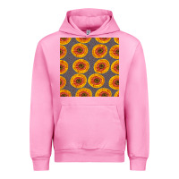 Fuchsia Pink african fabric seamless pattern Urban Hoodie - BundleAndBundleShop