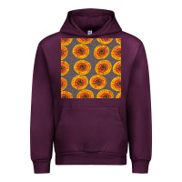 Mauve Wine african fabric seamless pattern Urban Hoodie - BundleAndBundleShop