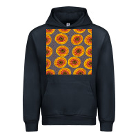Navy african fabric seamless pattern Urban Hoodie - BundleAndBundleShop