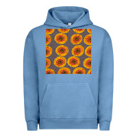 Pigment Pebble Blue african fabric seamless pattern Urban Hoodie - BundleAndBundleShop
