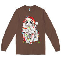 Chestnut christmas ragdoll cat Long Sleeve Tee - LillyAllenDesigns