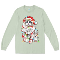 Matcha christmas ragdoll cat Long Sleeve Tee - LillyAllenDesigns